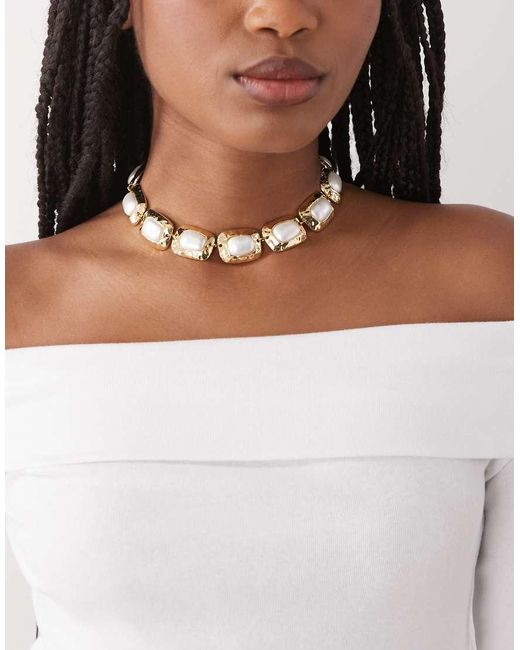petit moments Brown Chateau Vintage Style Statement Necklace