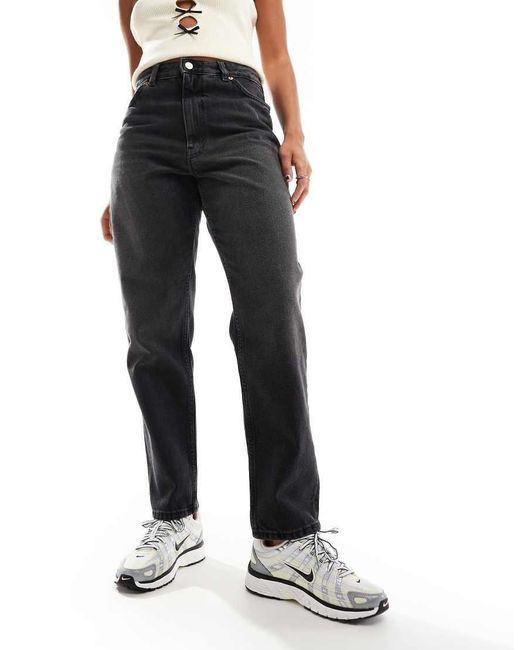 Monki Blue Taiki High Waist Balloon Leg Jeans