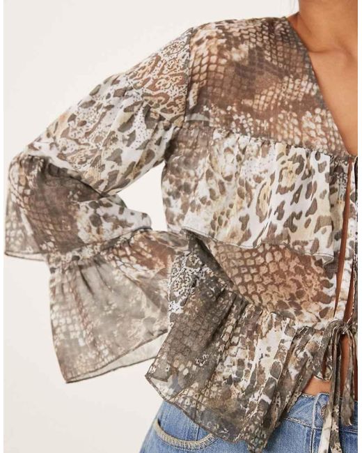 Blusa Bohémien di ASOS in Multicolor