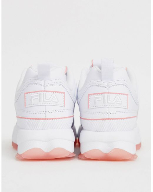 fila scarpe bianche e rosa