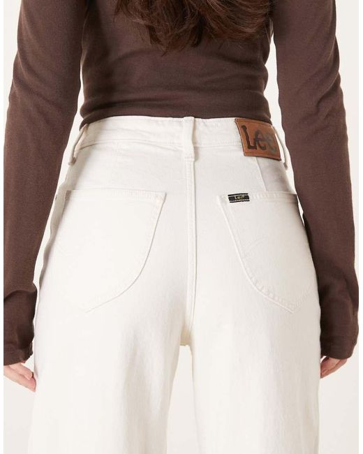 Lee Jeans Natural Stella High Rise Wide Leg Jeans