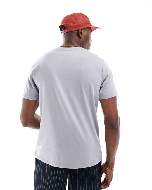 Camiseta Básica Con Cuello Redondo De ASOS de hombre de color White