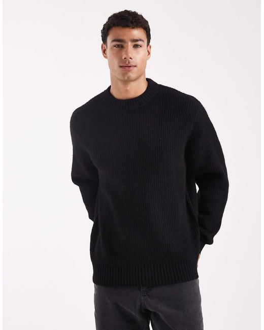Jersey Extragrande De Canalé Grueso De Jack & Jones de hombre de color Blue