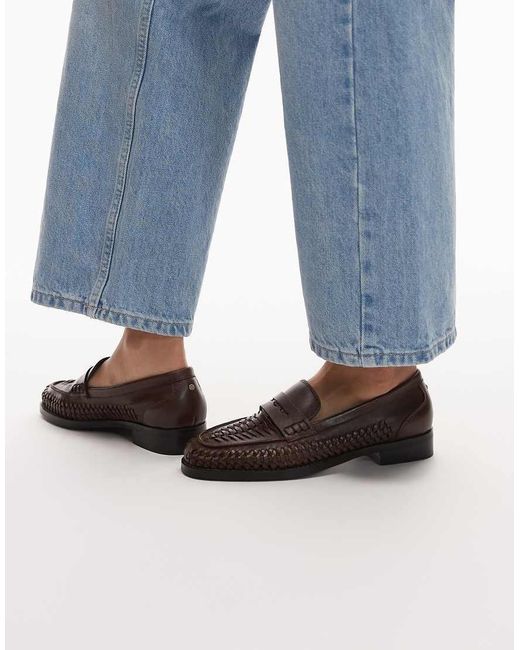 Bronx Blue Zur-ii Woven Detail Loafers