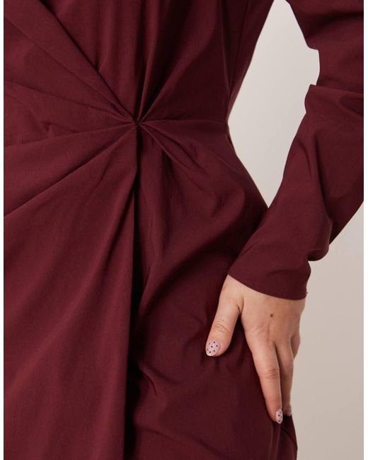 ASOS Red Asos Design Curve Cinched Blazer Mini Dress