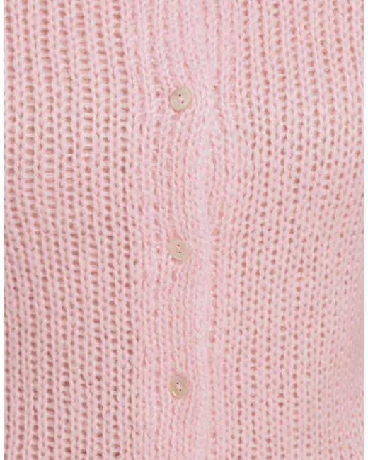 Yours Clothing Pink Short Sleeve Knitted Cardigan
