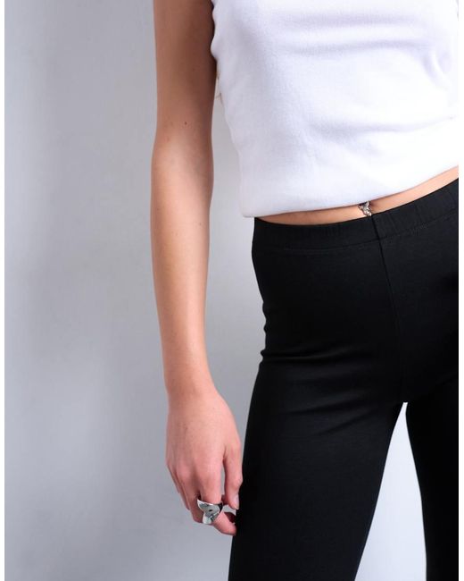 TOPSHOP White Full Length leggings