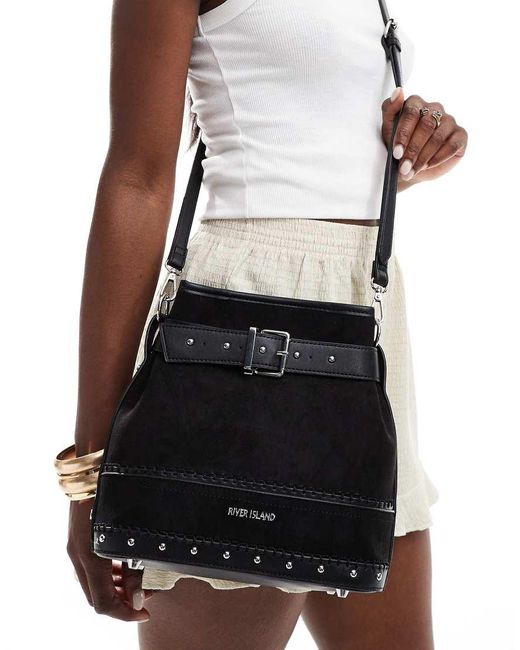 Borsa A Secchiello di River Island in Black