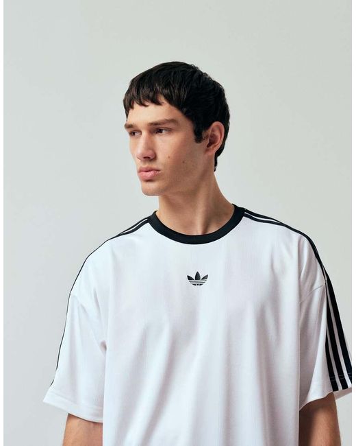 Adidas Originals White Adidas Adicolor Jacquard Jersey for men