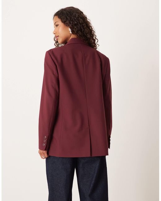 ASOS Red Double Breasted Blazer