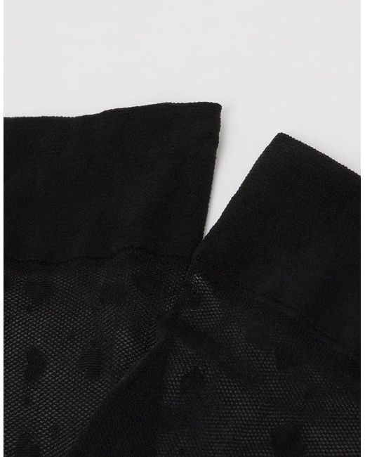 Calzedonia Black Heart And Polka Dot Knee-High Socks