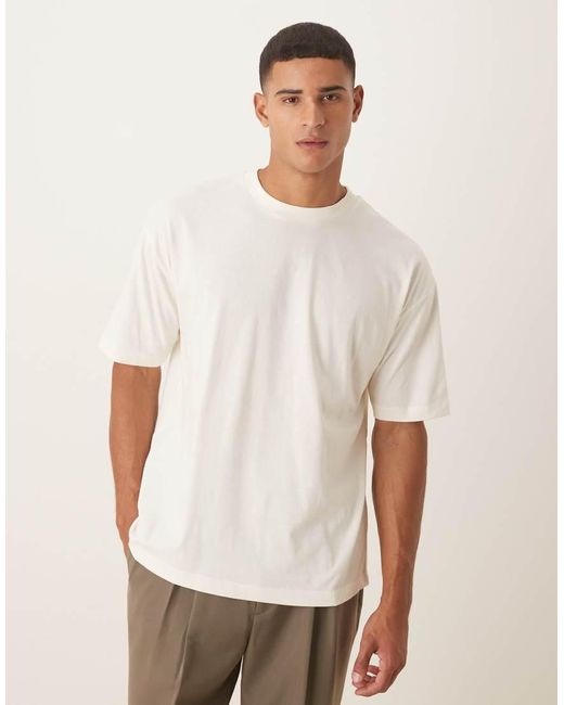 Camiseta Extragrande Con Gráfico De Pájaros De -Blanco ASOS de hombre de color Natural