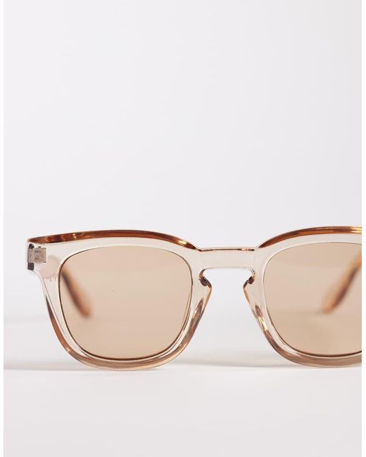 ASOS Natural Square Sunglasses for men