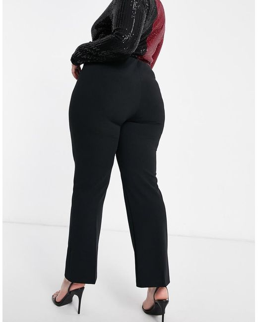 Yours Blue Ribbed Bootcut Trouser