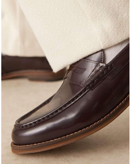 ASOS Natural Penny Loafers for men