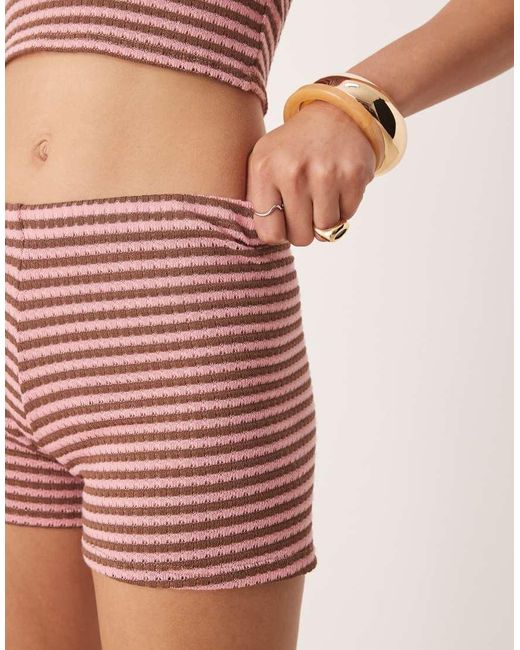 ASOS Pink Knit Micro Shorts