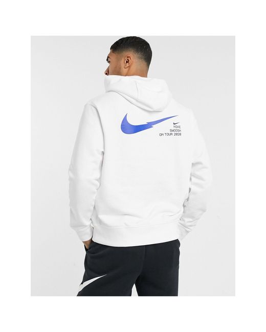 On Tour Pack - Felpa con cappuccio e logo bianca di Nike in White da Uomo