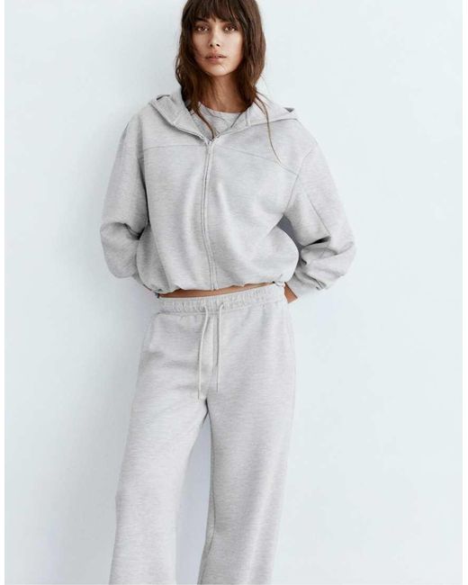 Pull&Bear Gray Balloon Hoodie