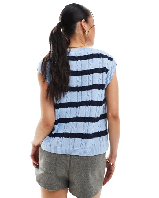 ONLY Blue Knitted Singlet