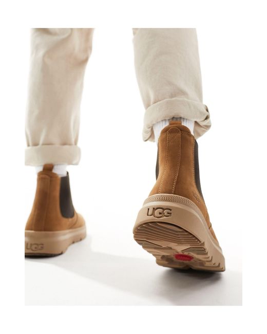 Ugg White Burleigh Chelsea Boots for men