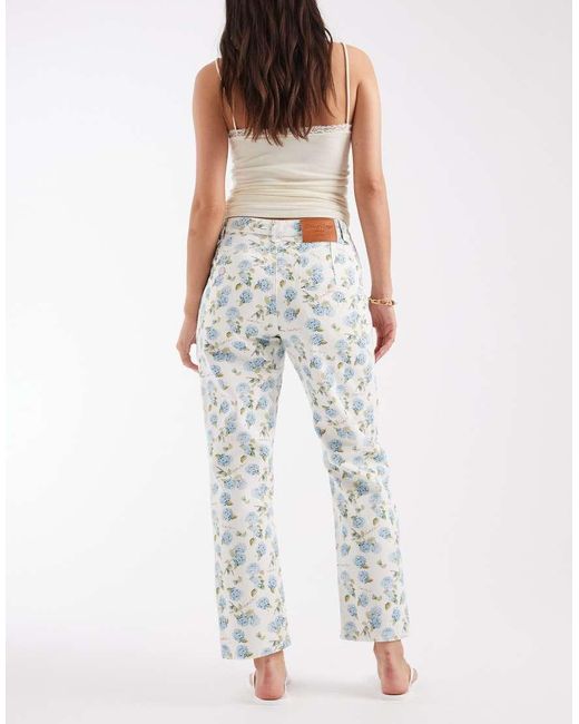 House Of Sunny White Hydrangea Jessie Denim Jeans