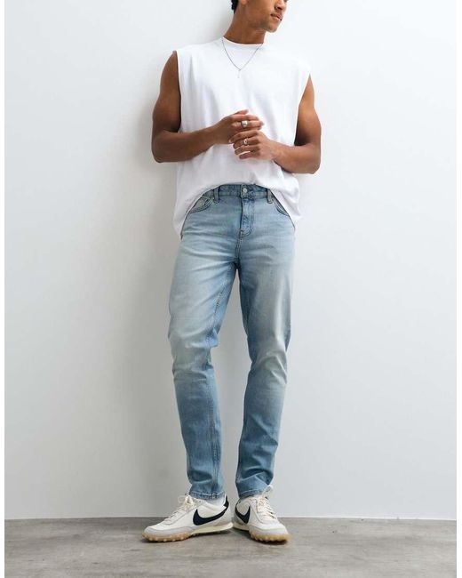 ASOS Blue Skinny Jeans for men