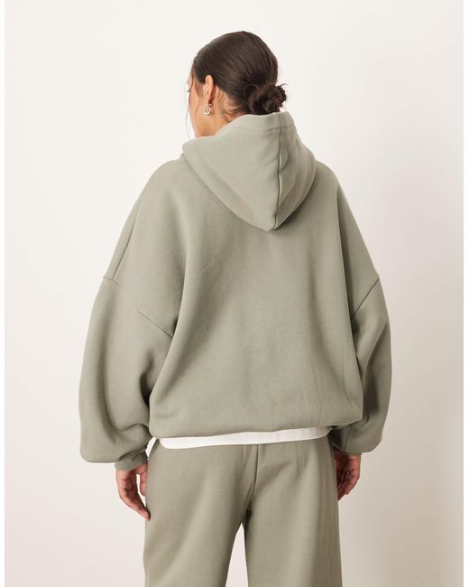 Sweat à capuche épais oversize ARRANGE en coloris Natural