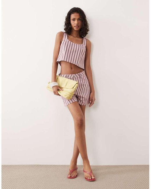 ASOS Pink Denim Swing Top