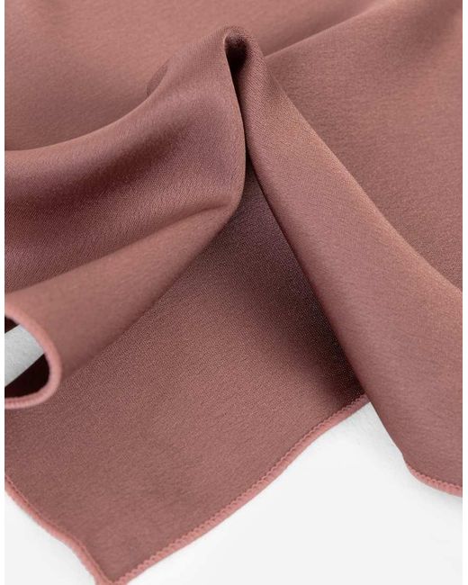 Maya Purple Satin Tie Pocket Square Set for men