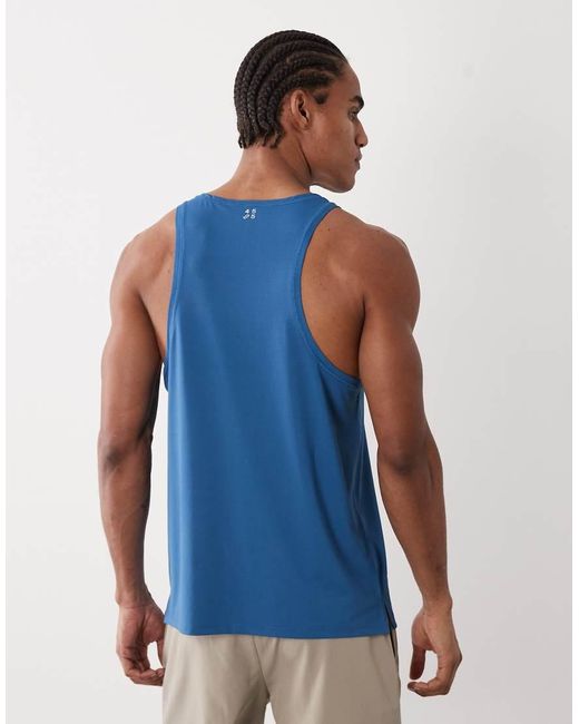 4505 Blue Icon Quick Dry Mesh Training Vest With Racer Back for men