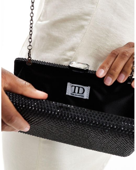 True Decadence Black – hartschalen-clutch