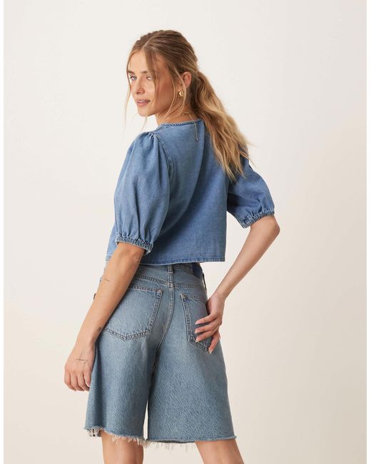 ASOS Blue – weiches jeans-oberteil