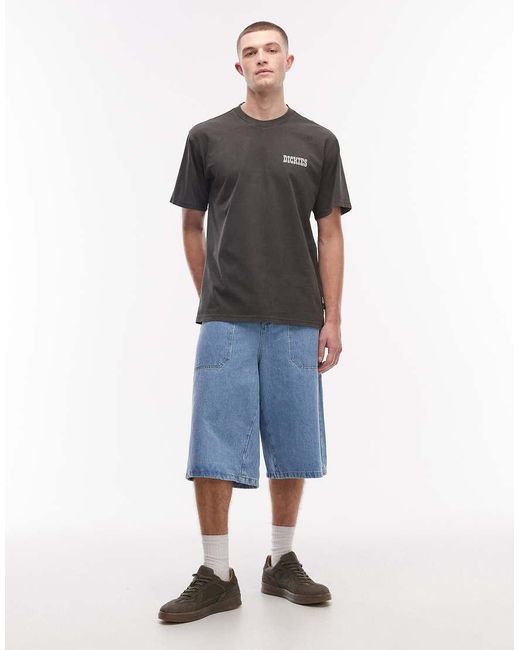 Dickies Gray Buchtell Back Print T-shirt for men
