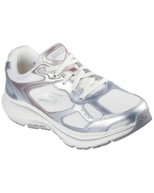 Skechers White Go Run Consistent 2.0 Volt Trainer