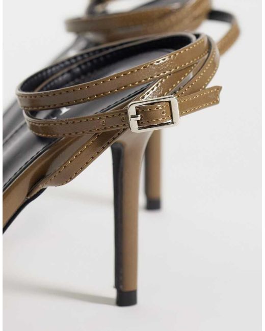 Raid Metallic Aneza Strappy Heeled Sandals