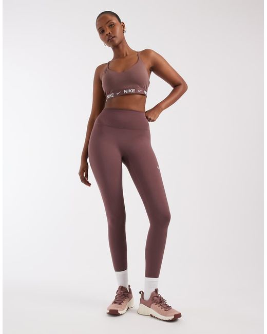 Nike Brown Dri-fit Indy Light Support Sports Bra