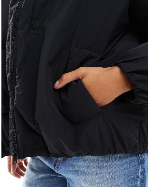 ASOS Blue Cloud Puffer Jacket With Oversized Hood