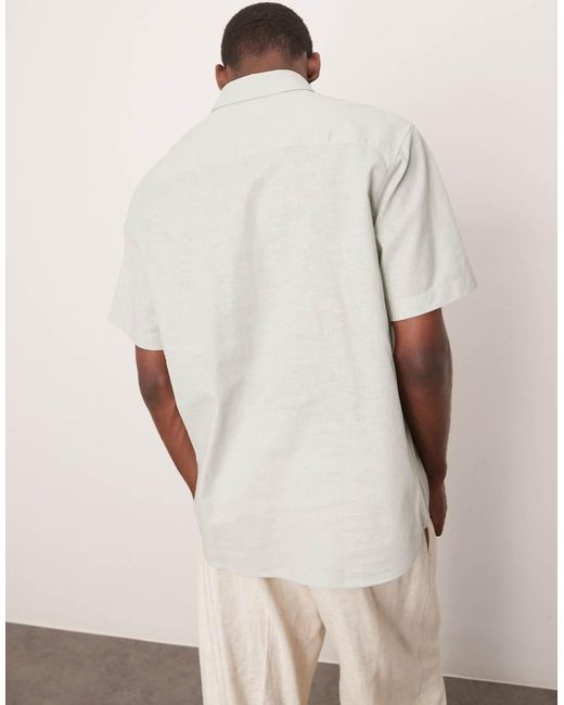 Camicia Regular Elegante di ASOS in Natural da Uomo