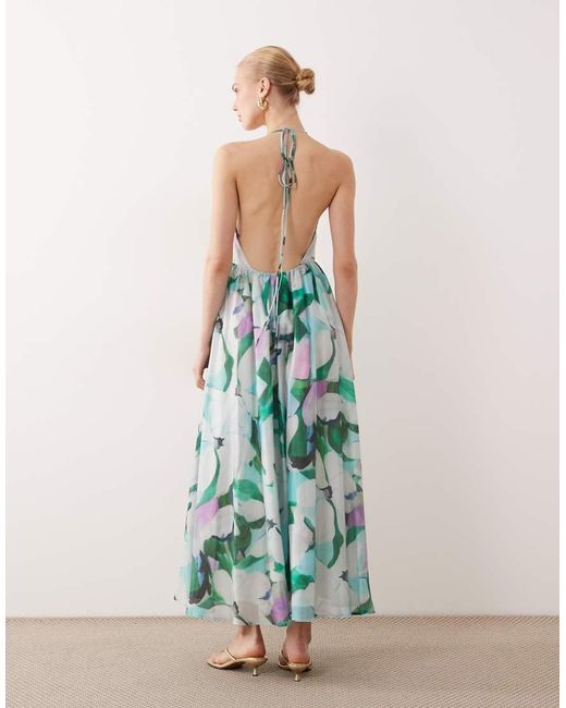 Bardot White Halter Midaxi Dress