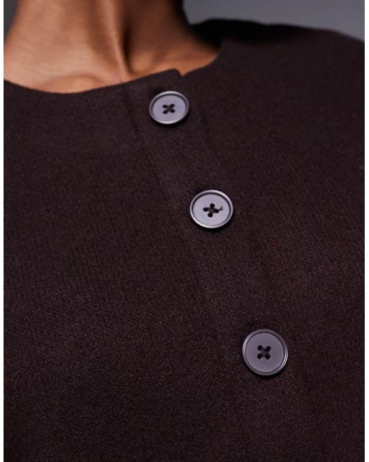 River Island Blue Cosy Button Through Cardigan