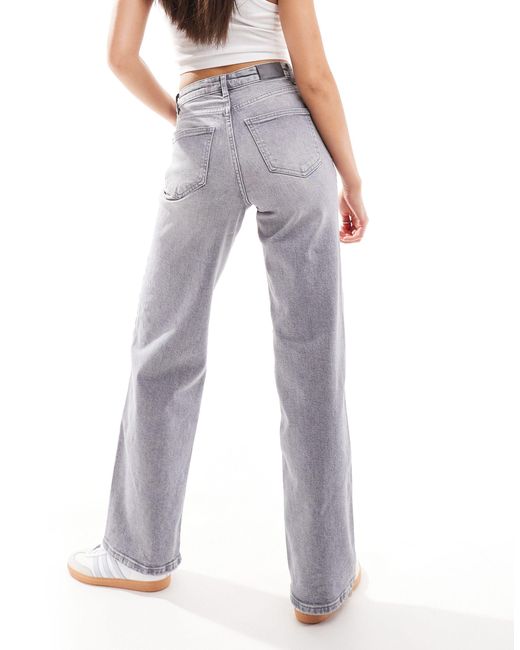 ONLY Blue Juicy High Waisted Wide Leg Jeans