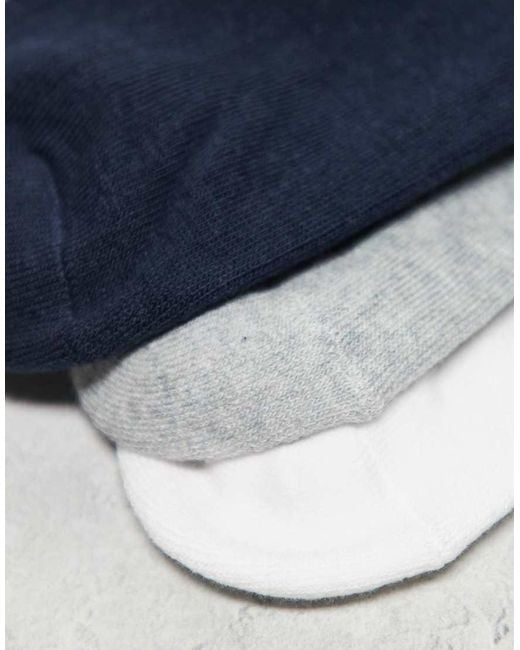 Pack De 3 Pares De Calcetines Deportivos De Varios Colores De Champion de hombre de color Blue