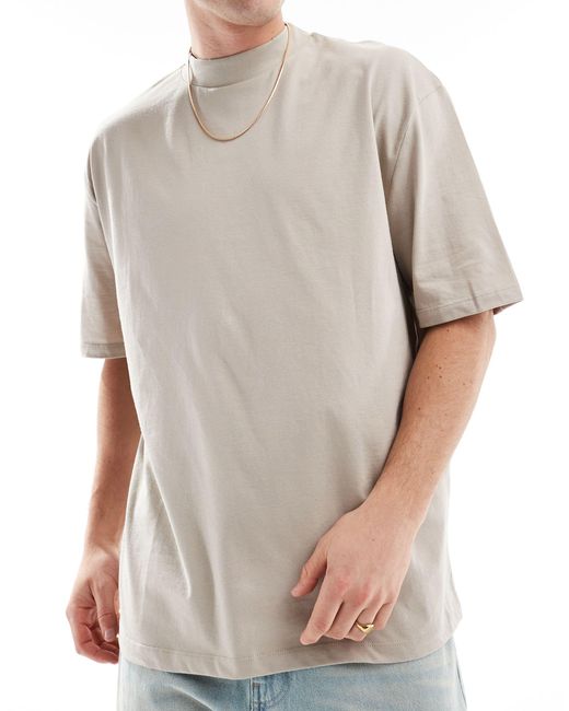 ASOS White 3 Pack Oversized Turtle Neck T-shirt for men