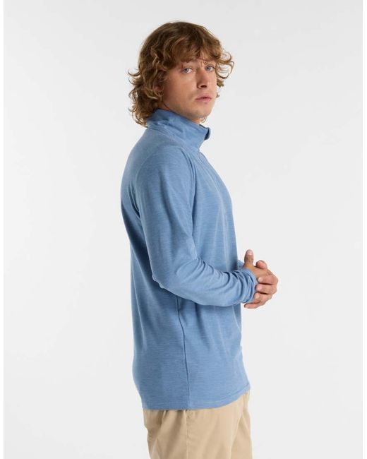 New Balance Blue Space Dye 1/4 Zip for men