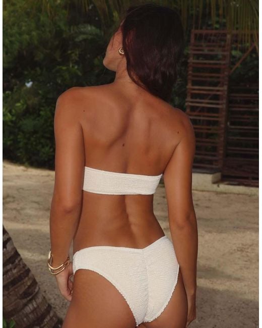 Moda Minx Brown Mangole Scrunch Fixed Bikini Bottoms