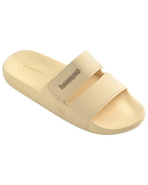 Havaianas Natural Double Strap Sliders