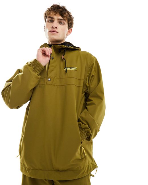 Longo - giacca pullover da sci kaki di Volcom in Green da Uomo