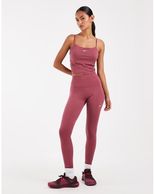 Nike Red One Dri-Fit Bra Tank Top