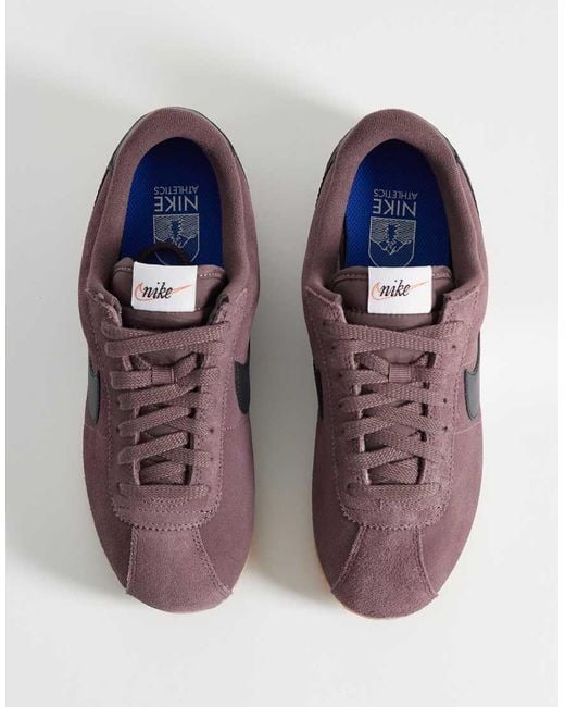 Nike Purple Cortez Suede Trainers