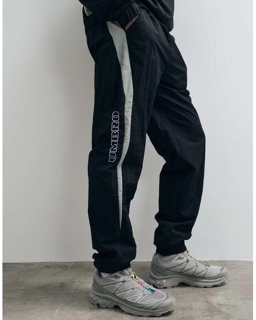 Umbro Black Relaxed Track Pants for men